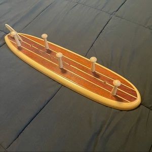 Hang Five Mini Surfboard Wall Hook Hanger
